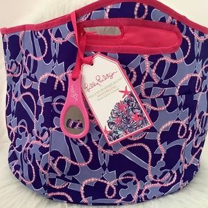 NWT Lilly Pulitzer Insulated Beverage Bucket Cooler w/opener. Booze Cruise